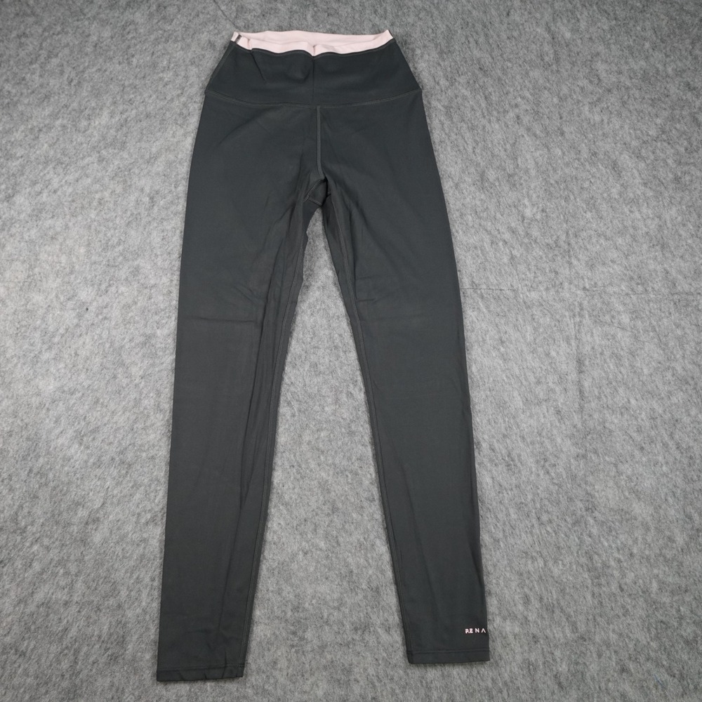 PE Nation Leggings Women‎ Medium Gray Pink High Rise Compression Athletic Yoga